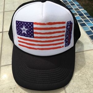 Rockstar Energy Drink American Flag Hat